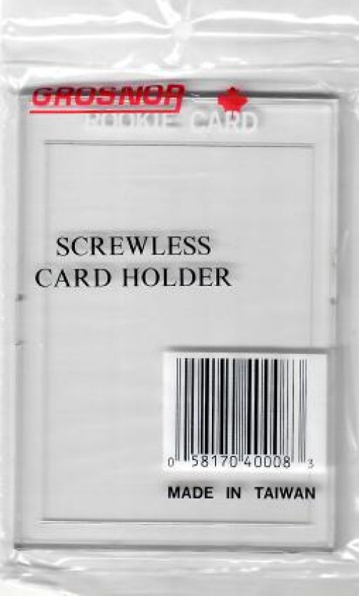 Single Card Holder - Screw Down Holder - Rookie Print - Set of 10