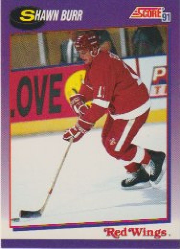 NHL 1991-92 Score American - No 54 - Shawn Burr