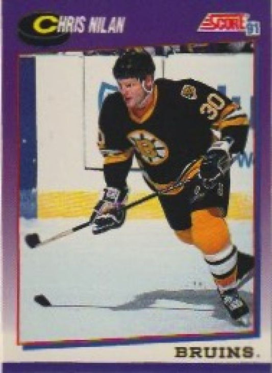 NHL 1991-92 Score American - No 197 - Chris Nilan