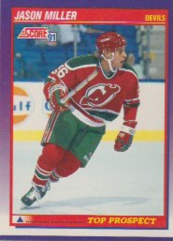 NHL 1991-92 Score American - No 312 - Jason Miller