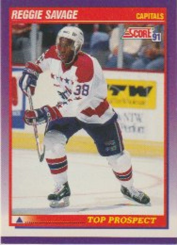 NHL 1991-92 Score American - No 320 - Reggie Savage