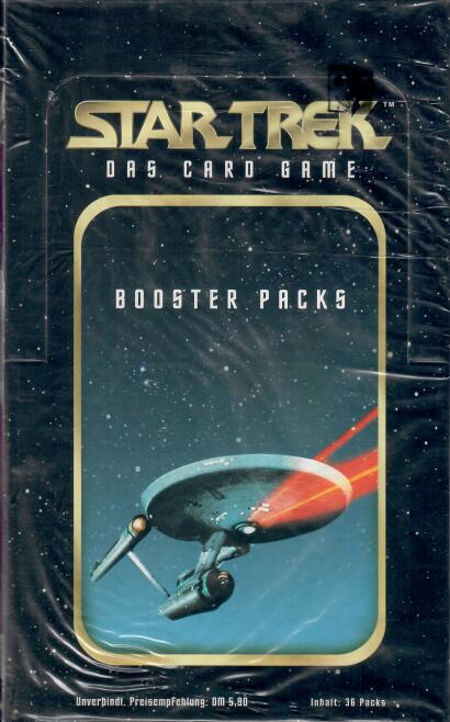 SciFi 1996 SkyBox Star Trek - Das Card Game - Booster Display