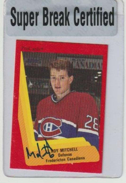NHL 1990-91 ProCards AHL/IHL SUPER BREAK CERTIFIED - No 65 - Roy Mitchell