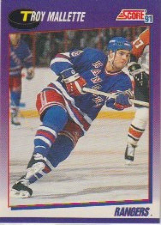 NHL 1991-92 Score American - No 178 - Troy Mallette