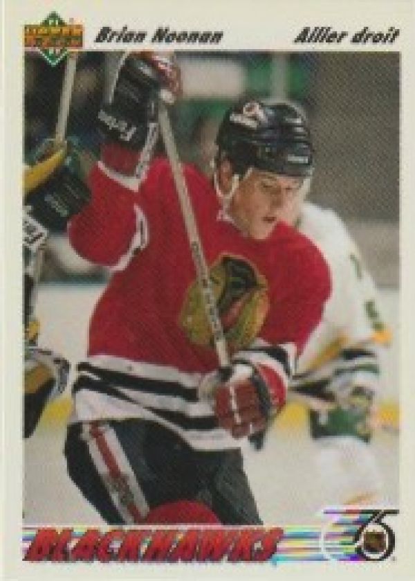 NHL 1991-92 Upper Deck French - No 380 - Brian Noonan