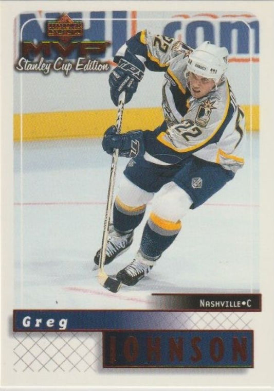 NHL 1999-00 Upper Deck MVP SC Edition - No 102 - Greg Johnson