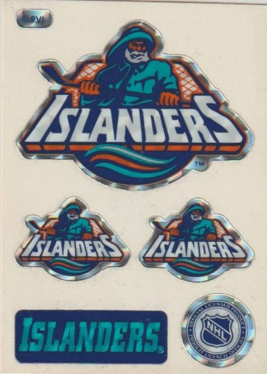 NHL Logo Card Stickers 1990s MACHINE VENDING PVI - New York Islanders