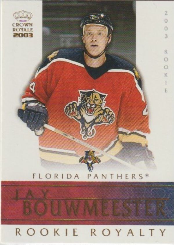 NHL 2002-03 Crown Royale Rookie Royalty - No 11 - Jay Bouwmeester