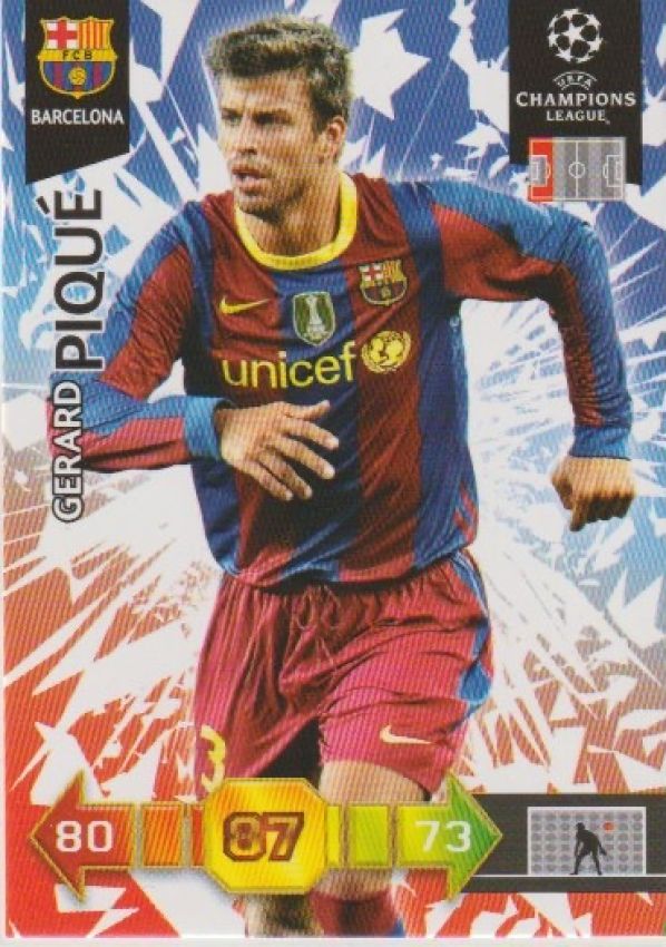 Fussball 2010-11 Panini Adrenalyn XL Champions League - No 19 - Gerard Piquet