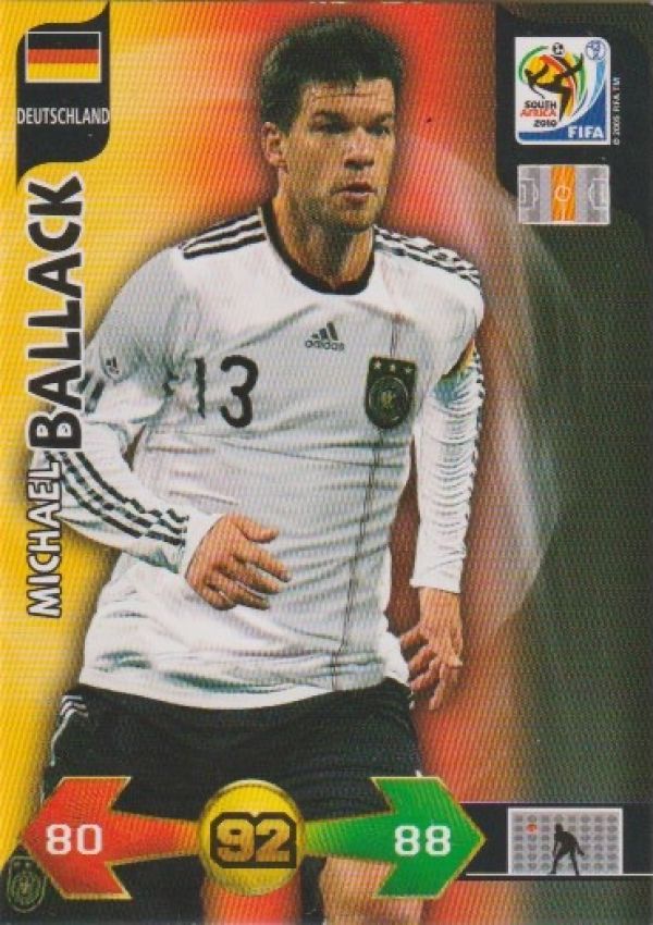 Fussball 2010 Panini Adrenalyn XL FIFA World Cup Südafrika - No 92 - Michael Ballack