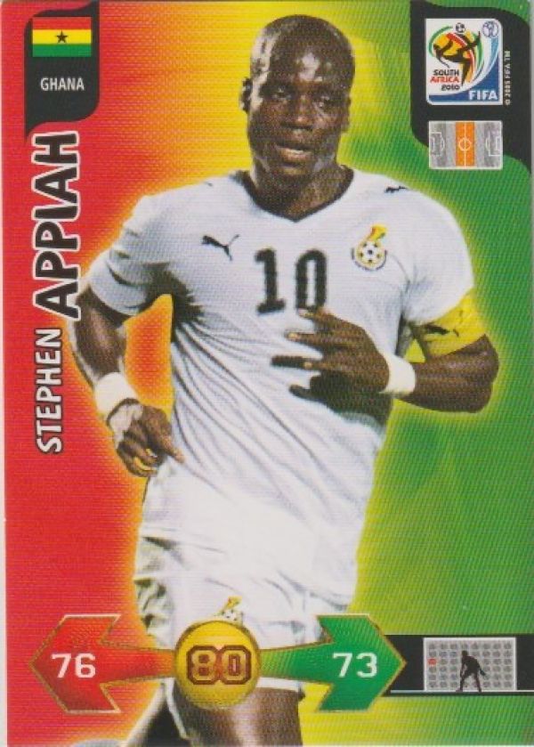 Soccer 2010 Panini Adrenalyn XL FIFA World Cup South Africa - No 166 - Stephen Appiah