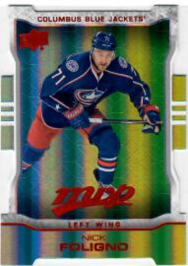 NHL 2014-15 Upper Deck MVP Colors and Contours Teal Diecut 3 - No 157 - Nick Foligno