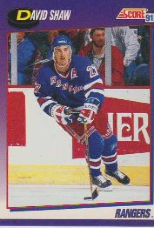 NHL 1991-92 Score American - No 161 - David Shaw