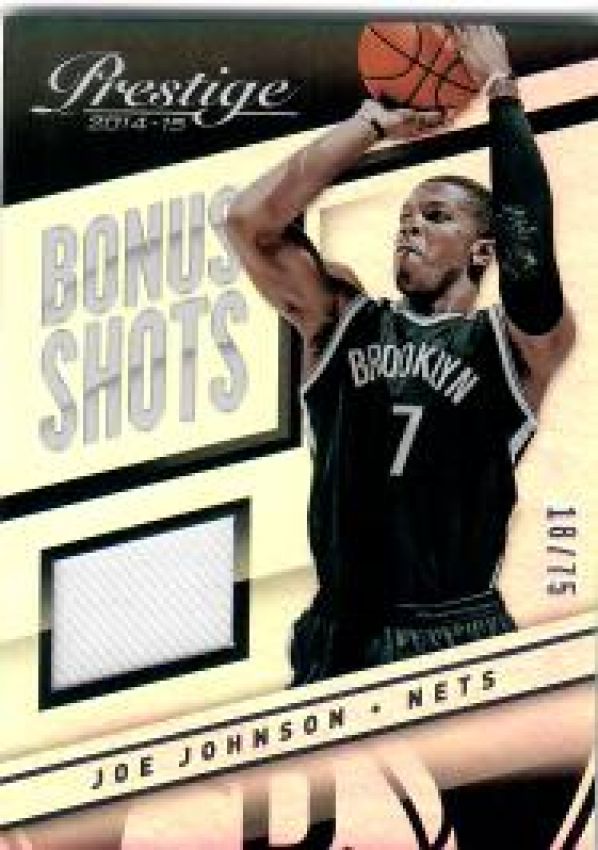 NBA 2014-15 Prestige Premium Bonus Shots Materials - No 3 - Joe Johnson