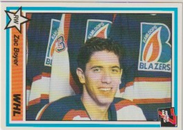 NHL 1990-91 7th Inning Sketch WHL - No 262 - Zac Boyer