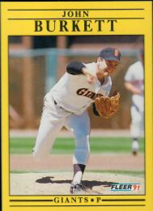 MLB 1991 Fleer - No 256 - John Burkett