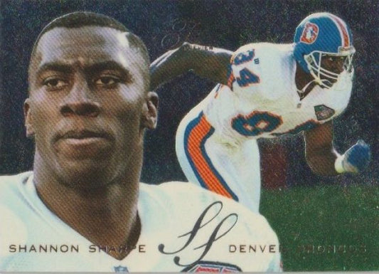 NFL 1995 Fleer Flair Preview - No 9 of 30 - Shannon Sharpe
