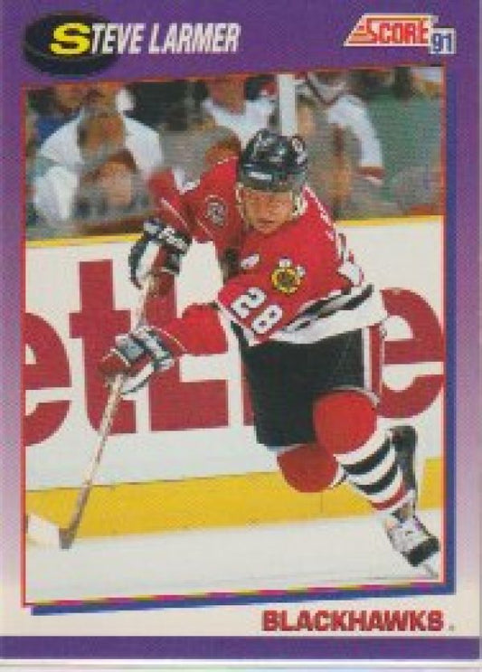 NHL 1991-92 Score American - No 140 - Steve Larmer