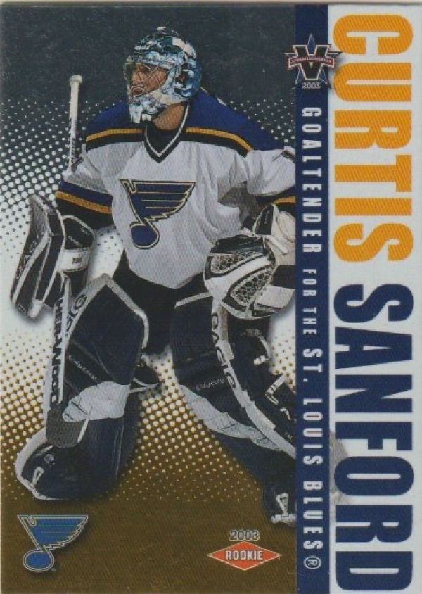 NHL 2002-03 Vanguard - No 132 - Curtis Sanford