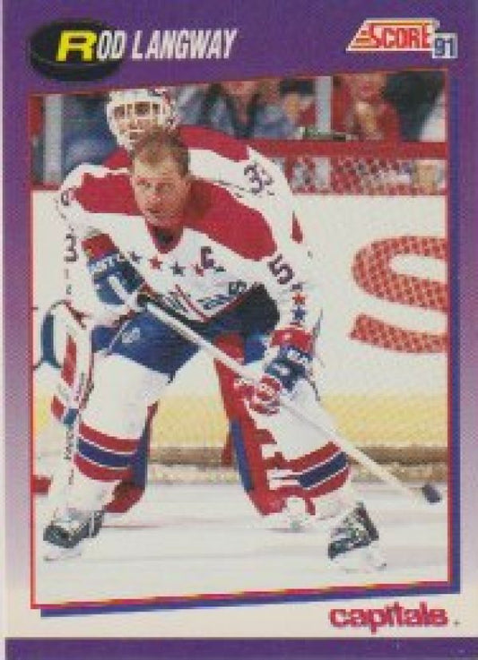 NHL 1991-92 Score American - No 228 - Rod Langway