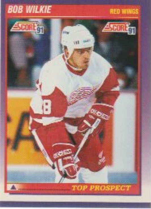 NHL 1991-92 Score American - No 328 - Bob Wilkie