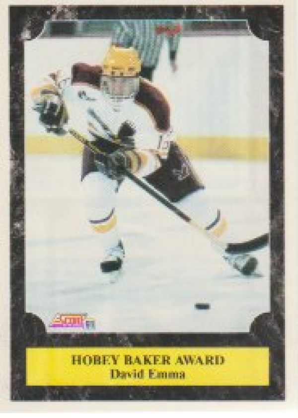 NHL 1991-92 Score American - No 330 - David Emma