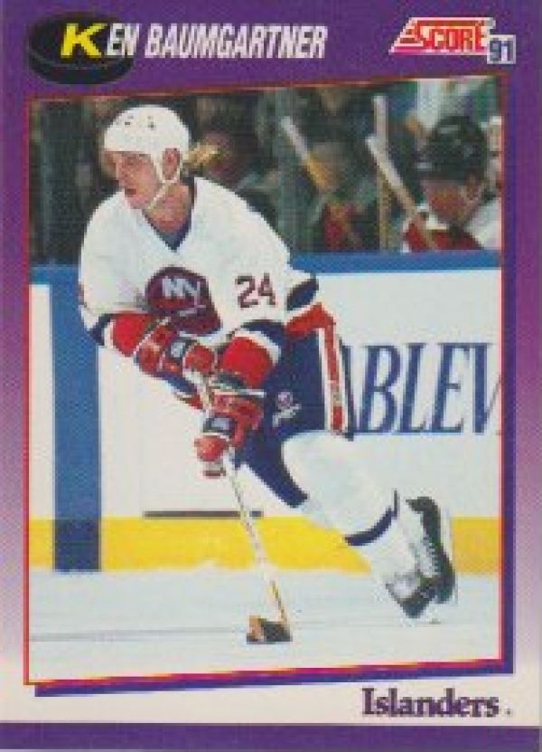 NHL 1991-92 Score American - No 148 - Ken Baumgartner