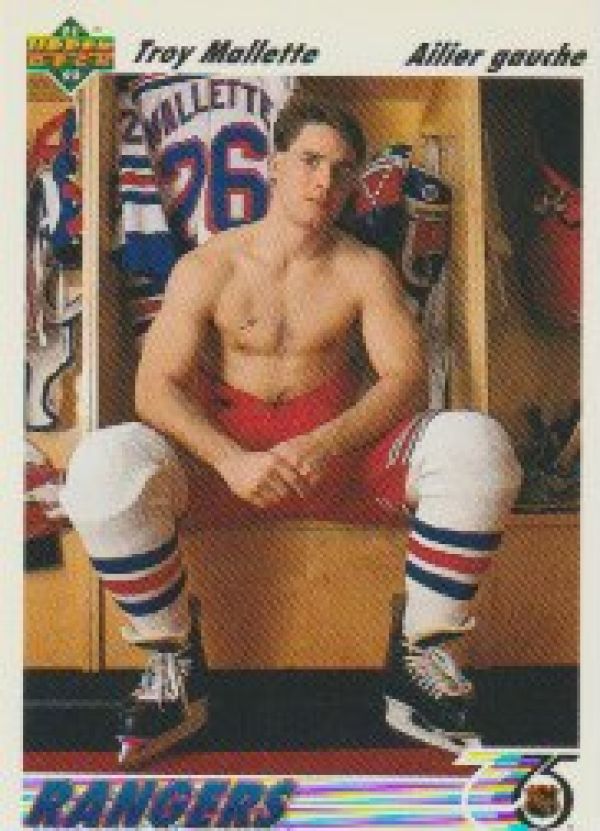 NHL 1991-92 Upper Deck French - No. 326 - Troy Mallette