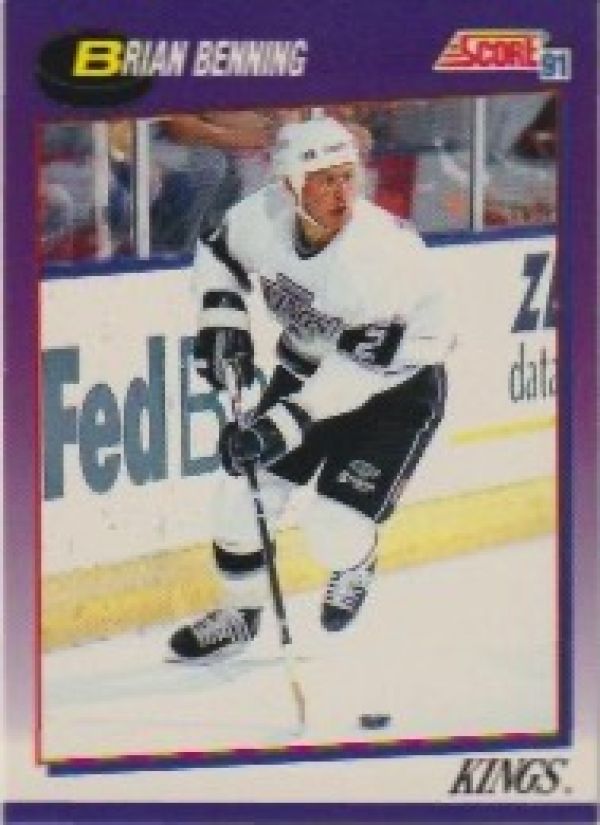 NHL 1991-92 Score American - No 186 - Brian Benning