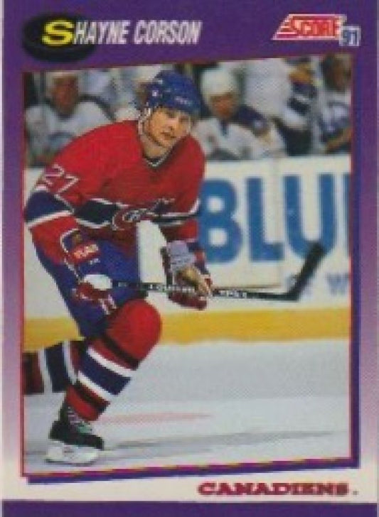 NHL 1991-92 Score American - No 65 - Shayne Corson