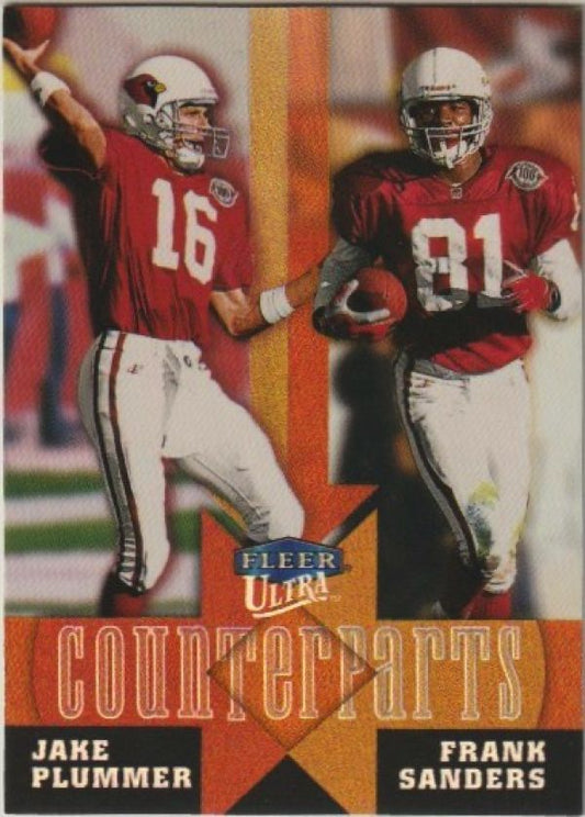 NFL 1999 Ultra Counterparts - No 6 of 15 CP - Jake Plummer / Frank Sanders