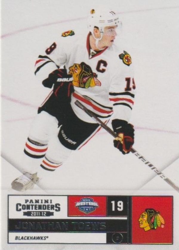 NHL 2011-12 Panini Contenders - No 99 - Jonathan Toews