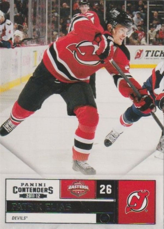 NHL 2011-12 Panini Contenders - No 62 - Patrik Elias