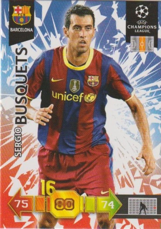 Soccer 2010-11 Panini Adrenalyn XL Champions League - No 25 - Sergio Busquets