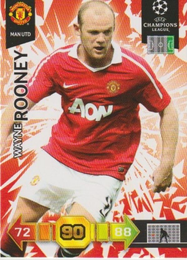 Fussball 2010-11 Panini Adrenalyn XL Champions League - No 166 - Wayne Rooney