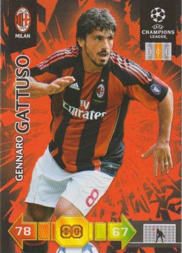 Football 2010-11 Panini Adrenalyn XL Champions League - No 200 - Gennaro Gattuso