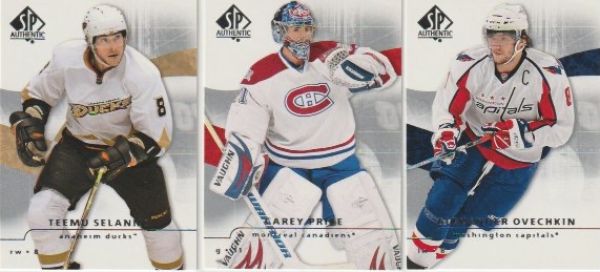 NHL 2008-09 SP Authentic - komplettes Basic Set No 1-100