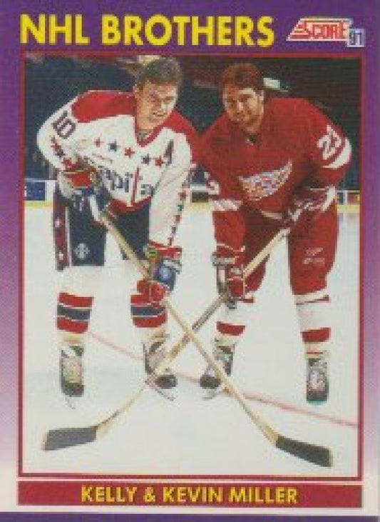 NHL 1991-92 Score American - No 309 - Kelly & Kevin Miller