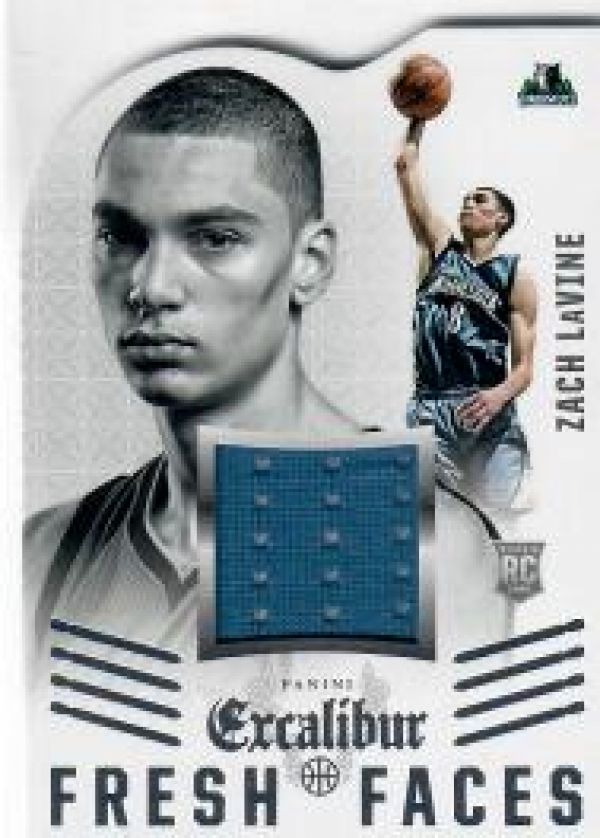 NBA 2014-15 Panini Excalibur Fresh Faces Die-Cut Jerseys - No 14 - Zach Lavine