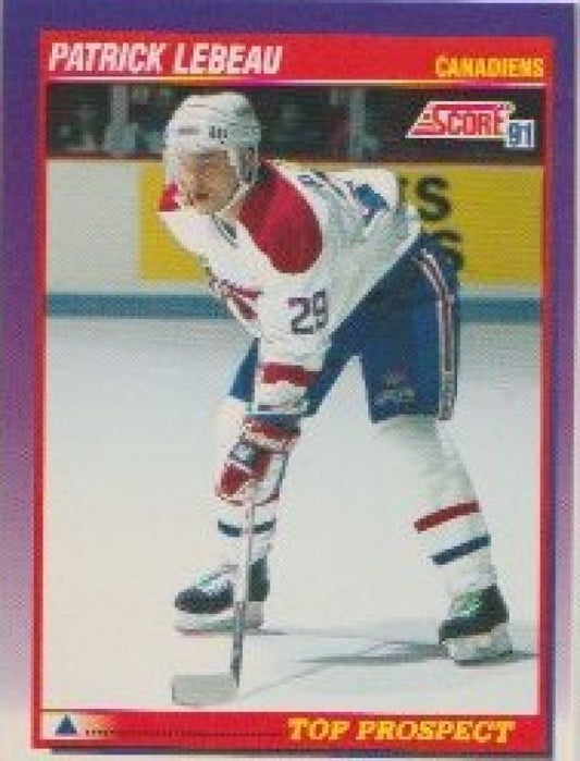 NHL 1991-92 Score American - No 390 - Patrick Lebeau