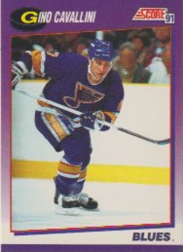 NHL 1991-92 Score American - No 258 - Gino Cavallini