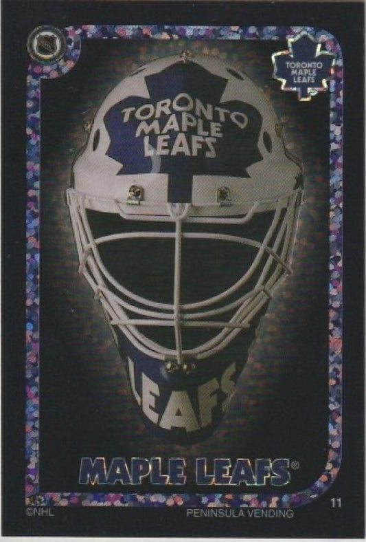 NHL 1995-96 Peninsula Vending Goalie Mask Sticker - No 11 - Toronto Maple Leafs