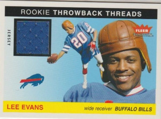 NFL 2004 Fleer Tradition Rookie Throwback Threads Footballs - No TT-LE - Lee Evans