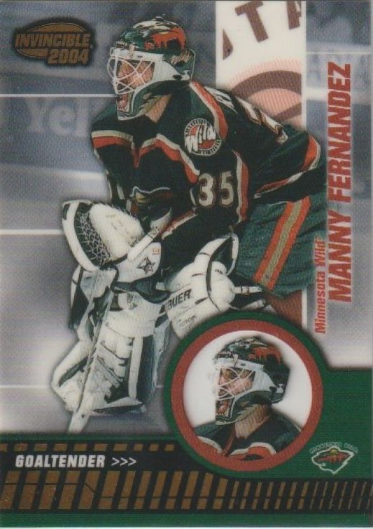 NHL 2003-04 Pacific Invincible - No 47 - Manny Fernandez