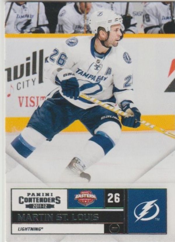 NHL 2011-12 Panini Contenders - No 26 - Martin St. Louis