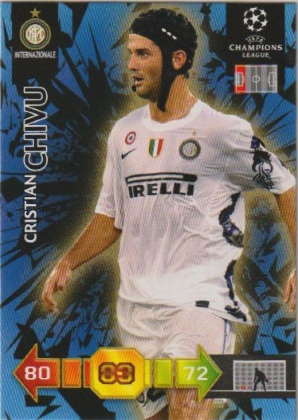 Fussball 2010-11 Panini Adrenalyn XL Champions League - No 120 - Cristian Chivu