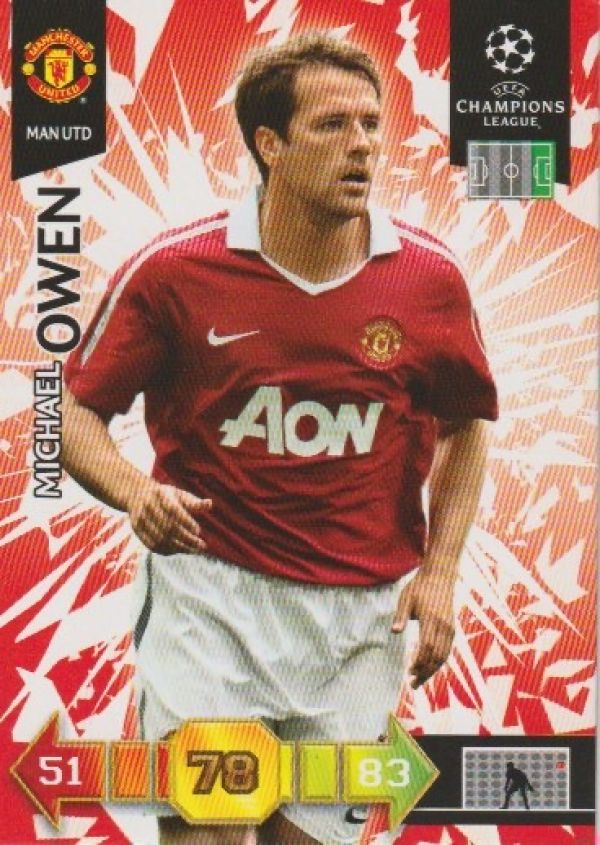 Football 2010-11 Panini Adrenalyn XL Champions League - No 165 - Michael Owen