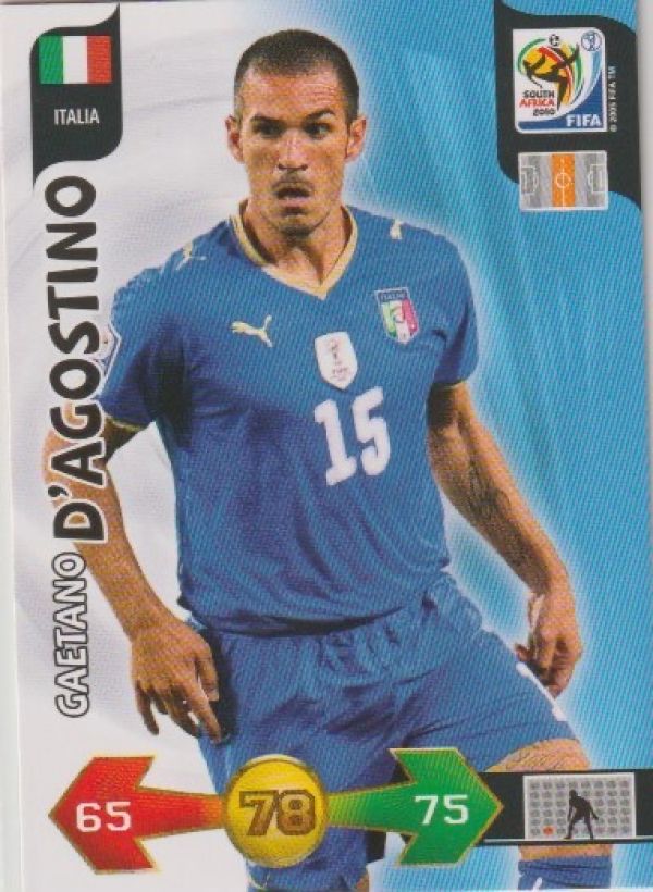 Soccer 2010 Panini Adrenalyn XL FIFA World Cup South Africa - No 205 - Gaetano D'Agostino