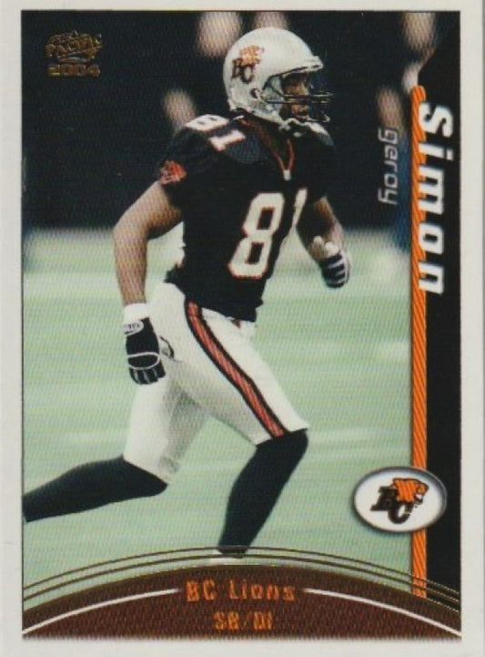 NFL 2004 Pacific CFL - No 10 - Geroy Simon