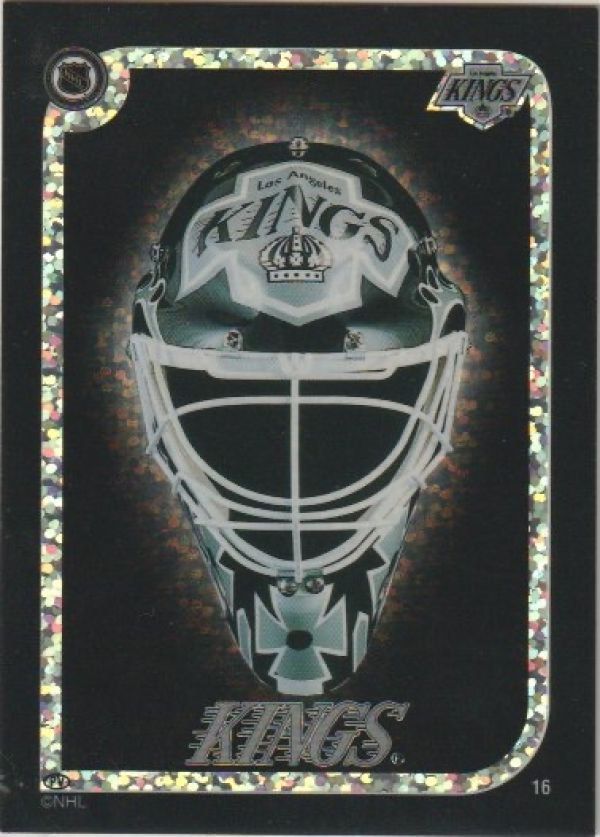 NHL 1995-96 Peninsula Vending Goalie Mask Sticker - No 16 - Los Angeles Kings